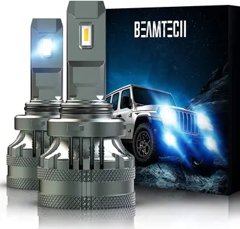 Led лампи BEAMTECH 9006, 22000LM HB4 G-XP Чипове 120W 6500K Висока Мощност, Xenon Бели