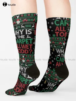 Защо Килим Всички Мокри Чорапи Тод Чорапи За Жени, Унисекс, За Възрастни, Тийнейджъри На Младежки Чорапи 360 ° Цифрови Разпечатки Gd Хип-Хоп Подарък Ретро Изкуство