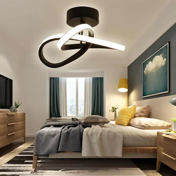 Модерен Тавана Лампа LED Лампа за Коридор, Тераса осветителни Тела за Хол, Спалня, Домашно Осветление, Хладно/Топло Бял Димиране AC85-265V