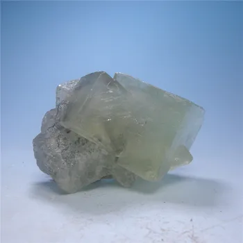 Подаръци Хунан природен флуорит каменна крепост на прозрачен минерале модул за обучение събиране на пробите и работа с необработени камъни-безплатно